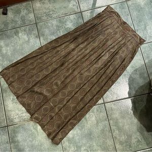 VTG 80s Rare Eleanor Colton Green Floral Geometric Skirt